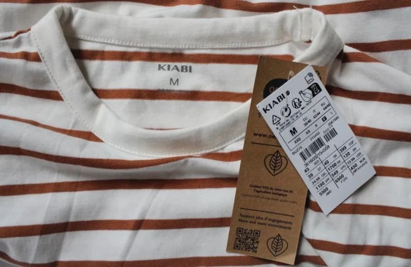Camel and white striped long-sleeve top Kiabi – photo 5